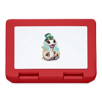 St. Patrick's Day Schlange Geschenk - Brotdose - Rot - Vorne