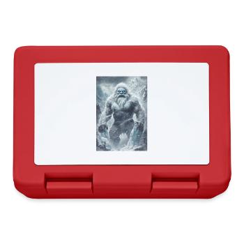 Yeti mythologie légende cadeau - Boîte à goûter - rouge - Devant