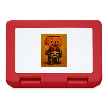 Cadeau de costume effrayant de citrouille d’Halloween - Boîte à goûter - rouge - Devant