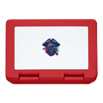 Pirate Skull Captain - Lunchbox - red - Front