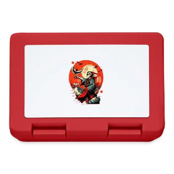 Japanese Magician Street Art, Graffiti Artwork - Lunchbox - red - Front