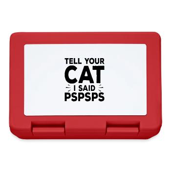 Cat - Lunchbox - red - Front