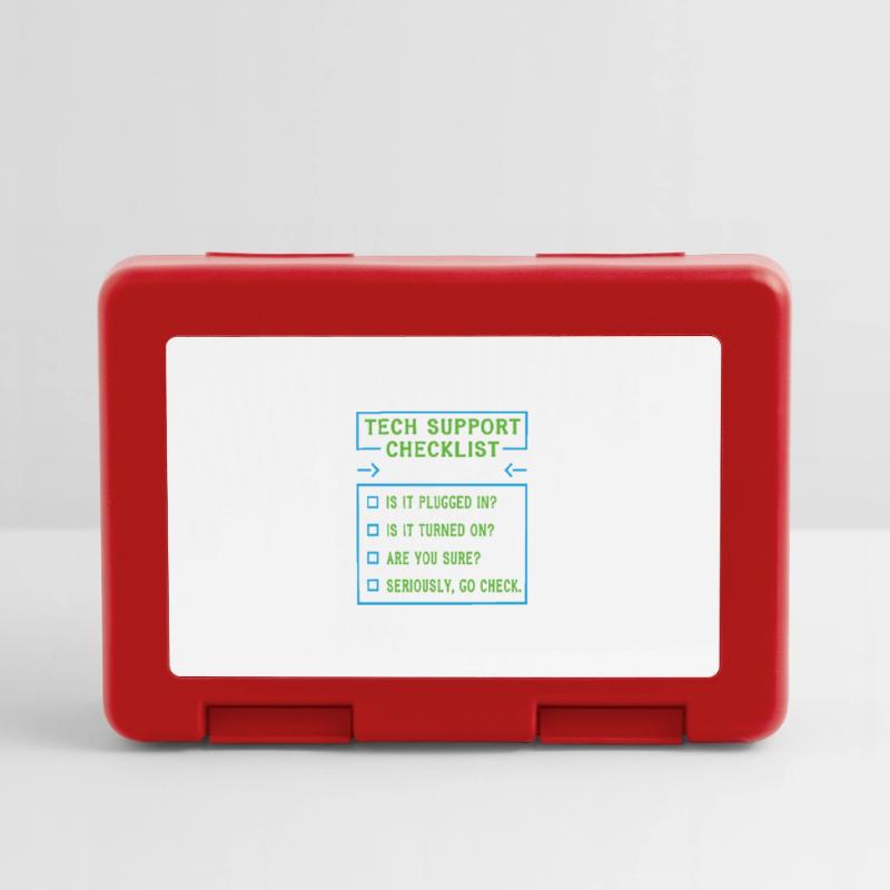 Tech Support Checklist Coding Shirt For Lunchbox