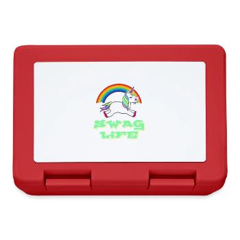 Swag Life Fairy Tale Magic Colorful Myth - Brotdose - Rot - Vorne