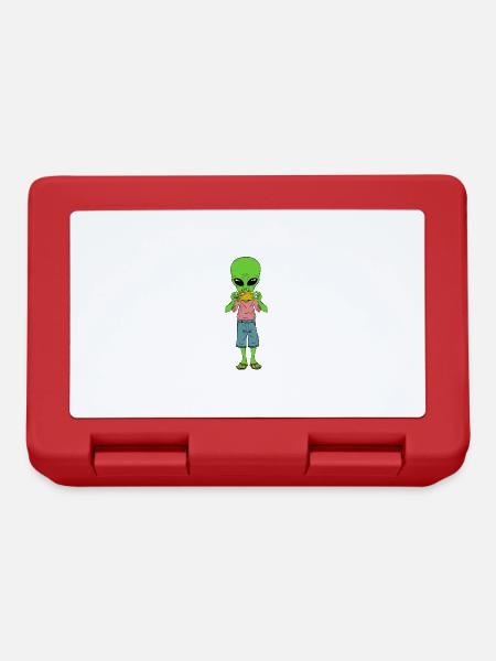 Alien Taco T-shirt Design Aliens UFO Unidentified - Brotdose - Rot