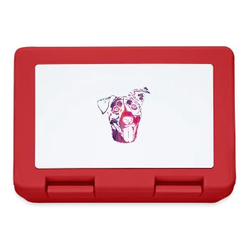 Abstract Paws Animal Dog Design For Paw Owners - Brotdose - Rot - Vorne