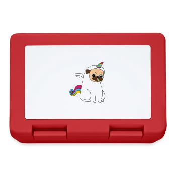 "Unipug Pug Unicorn" Certified Dog Lover? Here's - Lunchbox - red - Front