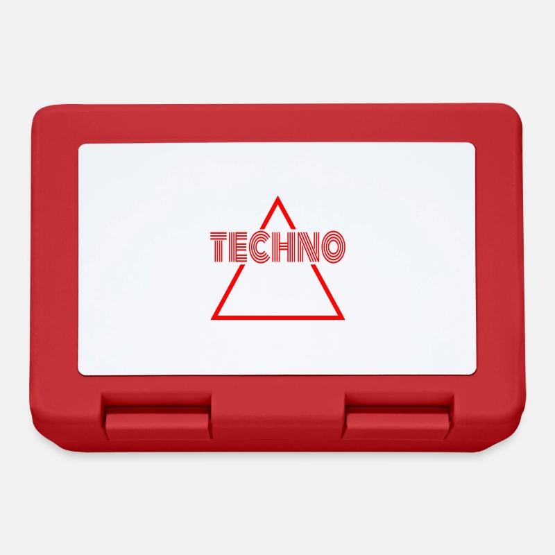 Techno music | Color changeable - Lunchbox - red