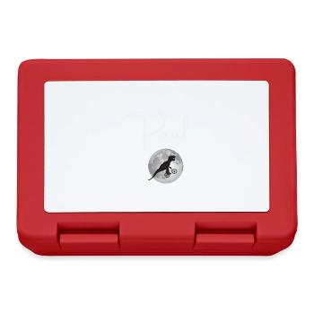 PAUL - Beautiful boy name with dinosaur - Lunchbox - red - Front