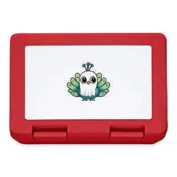 Peacock Bird Halloween Funny Ghost - Lunchbox - red - Front