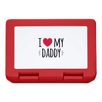 " i love my daddy " - Lunchbox - red - Front