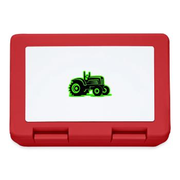 Tractor Agriculture Icon - Lunchbox - red - Front