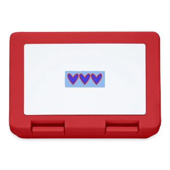 HEART. HEARTS. VALENTINE'S DAY. LOVE. LOVE. COUPLE. - Lunchbox - red - Front