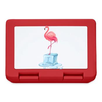 Exotic Ice Bath Flamingo Winter Swimming Ice Bath - Lunchbox - red - Front