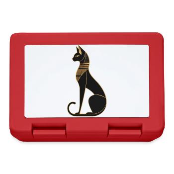 Egyptian Cat - Lunchbox - red - Front