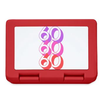 Idée Cadeau Femme 60 ans - Boîte à goûter - rouge - Devant
