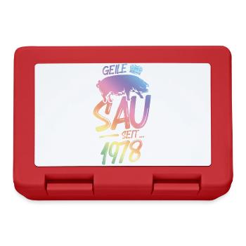 1978 Geile Sau - Brotdose - Rot - Vorne