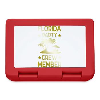 Équipe de fête en Floride - Boîte à goûter - rouge - Devant
