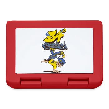 Breakdance B-Boy Streetdance Design Hip Hop Dance - Lunchbox - red - Front