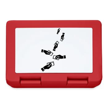 Money Money silhouette - Lunchbox - red - Front