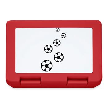 Soccer soccer - Boîte à goûter - rouge - Devant