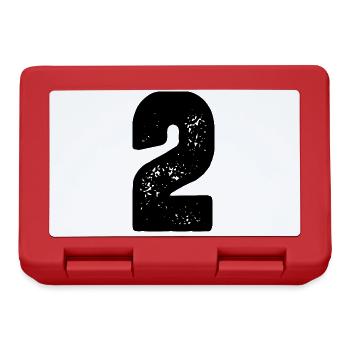 Maillot numéro 2 - Boîte à goûter - rouge - Devant
