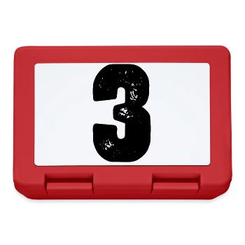 Maillot numéro 3 - Boîte à goûter - rouge - Devant