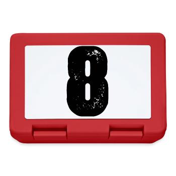 Maillot à 8 chiffres - Boîte à goûter - rouge - Devant