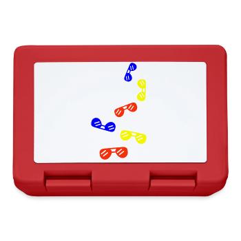 Sonnenbrille Symbol - Brotdose - Rot - Vorne