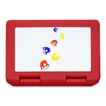 Donut Symbol - Lunchbox - red - Front