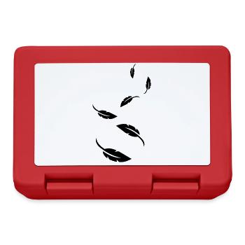 Symbole de plume - Boîte à goûter - rouge - Devant