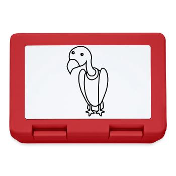 Vautour Comic Animal - Boîte à goûter - rouge - Devant