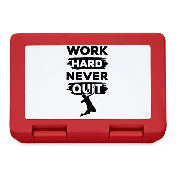 Badminton work hard - Lunchbox - red - Front