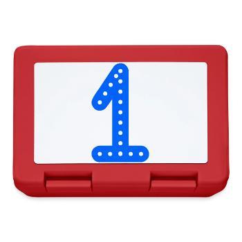 1. 1 Jahr. 1. JAHRESTAG. 1-JÄHRIGES JUBILÄUM - Brotdose - Rot - Vorne