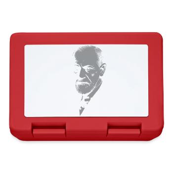 Portrait d’icône psychanalytique du Dr Freud - Boîte à goûter - rouge - Devant