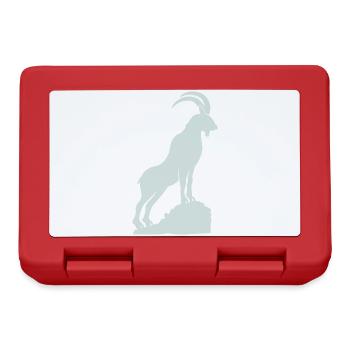 Capricorn Silhouette Mountain Peaks - Lunchbox - red - Front