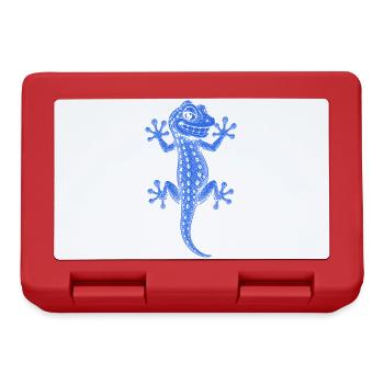 Gecko - Brotdose - Rot - Vorne