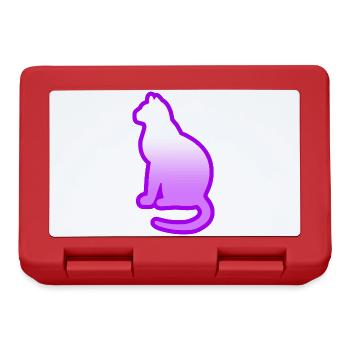 Chat - Boîte à goûter - rouge - Devant