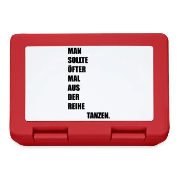 ausderreihetanzen - Brotdose - Rot - Vorne
