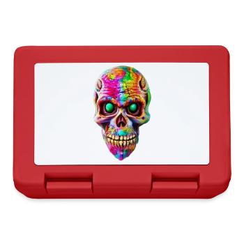 Scary Skull - Lunchbox - red - Front