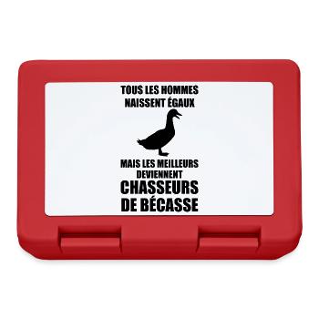 Meilleur Chasseur de Bécasse - Boîte à goûter - rouge - Devant