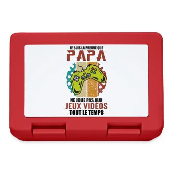 Proof that Dad doesn't play video games - Lunchbox - red - Front
