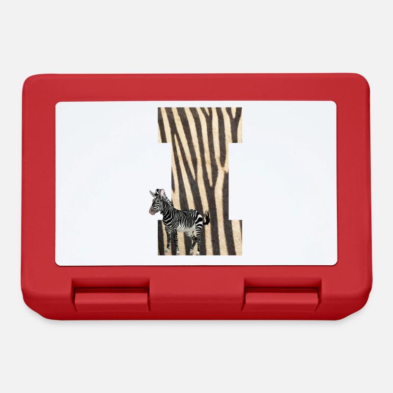 zebra i - Brotdose - Rot