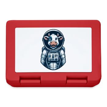 Astronaut Cow Space Universe Cosmonaut - Lunchbox - red - Front