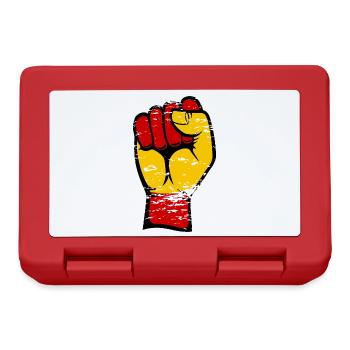 Poing de drapeau de l’Espagne utilisé - Boîte à goûter - rouge - Devant