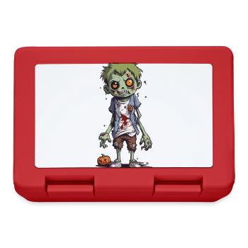 Cartoon Zombie Goule Halloween Nuit - Boîte à goûter - rouge - Devant