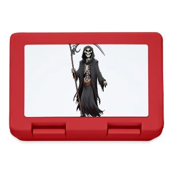 Dessin animé Grim Reaper Halloween squelette d’os - Boîte à goûter - rouge - Devant