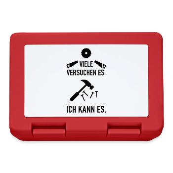 I can be a carpenter carpenter - Lunchbox - red - Front