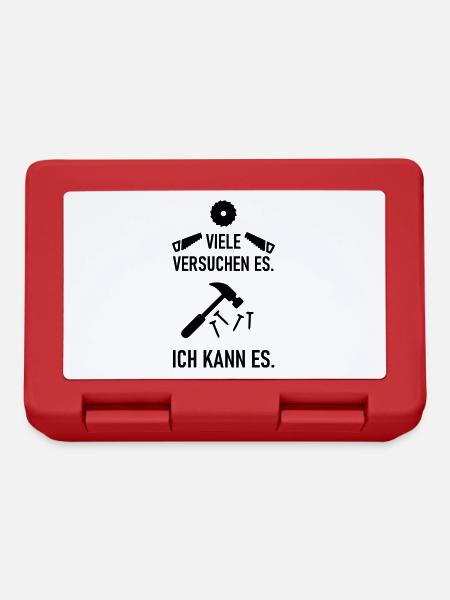 I can be a carpenter carpenter - Lunchbox - red