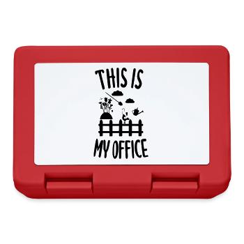 This is my office - Lunchbox - red - Front